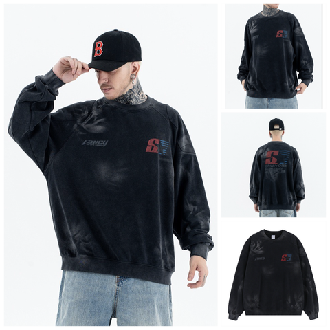 FG®️| ÁO SWEATER NỈ IN HÌNH RETRO 480G UNISEX FG F207