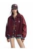 MADEEXTREME®️| ÁO KHOÁC BÓNG CHÀY RETRO TAY DA PU UNISEX MADE 240505