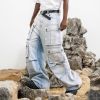FG®️| QUẦN JEANS ỐNG RỘNG WASH NHIỀU TÚI HỘP UNISEX FG ZB304