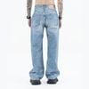 FG®️| QUẦN JEANS ỐNG WASH ĐÍNH KIM CƯƠNG UNISEX FG ZB310