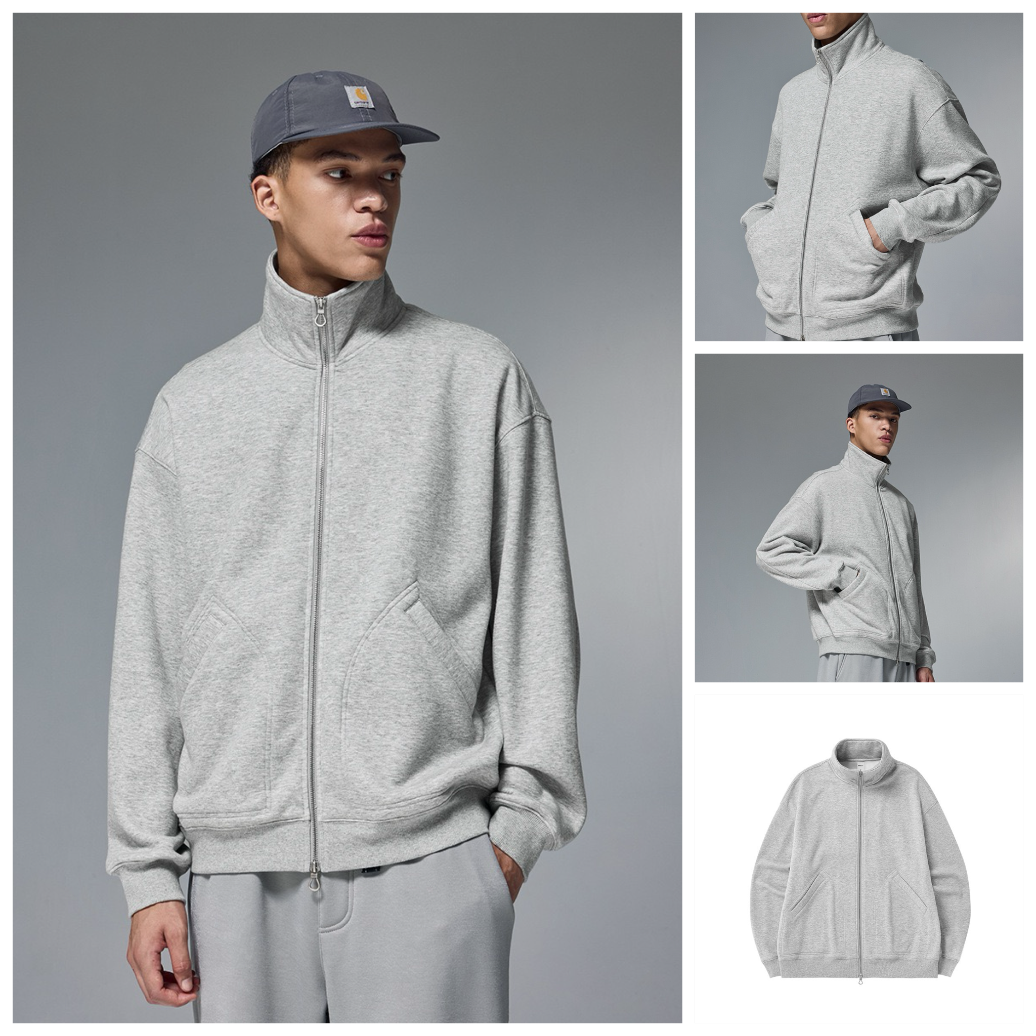 INF®️| ÁO KHOÁC NHUNG CAO CỔ KHÓA KÉO UNISEX INF 5331