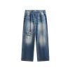 INF®️| QUẦN JEANS ỐNG RỘNG RÁCH PHONG CÁCH RETRO ỐNG THẲNG CỔ ĐIỂN INF 12480