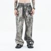 FG®️| QUẦN JEANS DÁNG RỘNG IN KỸ THUẬT MỰC BẨN UNISEX FG ZB279
