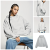 INF®️| ÁO HOODIE NỈ THÂN NGẮN DÁNG RỘNG TRƠN MÀU UNISEX INF 4379