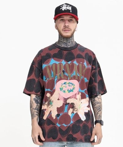 FG®️| ÁO THUN CỔ TRÒN TAY NGẮN IN HÌNH GRAFFITI FG E473