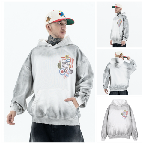 FG®️| ÁO KHOÁC HOODIE WASH LÀM BẨN RETRO UNISEX FG F213