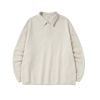 INF®️| ÁO SWEATER NỈ LÔNG CỪU DÁNG RỘNG CỔ POLO OUTDOOR UNISEX INF 4393