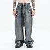 FG®️| QUẦN JEANS ỐNG RỘNG WASH PHỦ BẠC BAGGY RETRO UNISEX FG ZB298