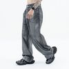 FG®️| QUẦN JEANS ỐNG RỘNG WASH PHỦ BẠC BAGGY RETRO UNISEX FG ZB298