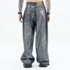 FG®️| QUẦN JEANS ỐNG RỘNG WASH PHỦ BẠC BAGGY RETRO UNISEX FG ZB298