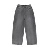 FG®️| QUẦN JEANS ỐNG RỘNG WASH XÁM CARBON RETRO UNISEX FG ZB300