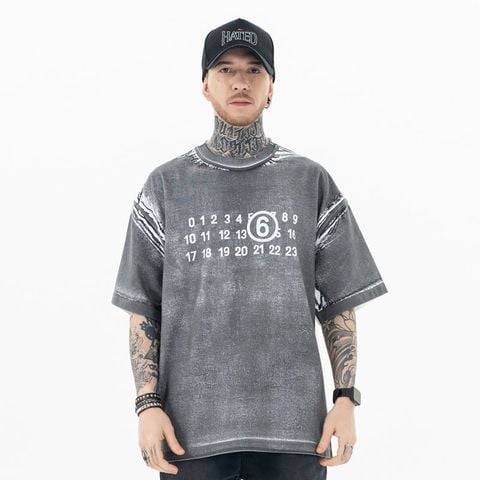 FG®️| ÁO THUN CỔ TRÒN NGẮN TAY WASH GRAFFITI FG F058