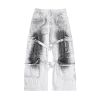 FG®️| QUẦN JEANS ỐNG RỘNG WASH TRẮNG BẨN UNISEX FG ZB304