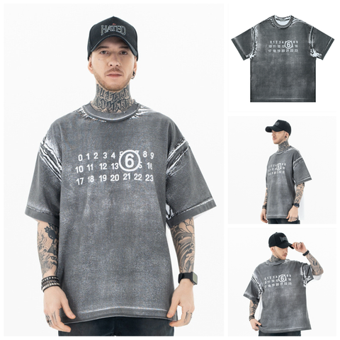 FG®️| ÁO THUN CỔ TRÒN NGẮN TAY WASH GRAFFITI FG F058