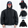 FG®️| ÁO KHOÁC BAY MŨ TRÙM NHIỀU TÚI DÁNG TO RETRO UNISEX FG SW286