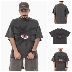 FG®️| ÁO THUN CỔ TRÒN NGẮN TAY DÁNG RỘNG GRAFFITI FG E850