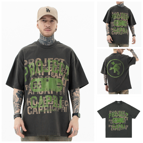 FG®️| ÁO THUN CỔ TRÒN NGẮN TAY DÁNG RỘNG GRAFFITI FG F024