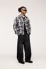 INF®️| ÁO KHOÁC SƠ MI DÀI TAY KẺ SỌC RETRO DÁNG RỘNG  UNISEX INF 7078