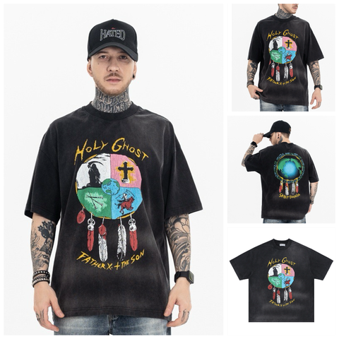 FG®️| ÁO THUN CỔ TRÒN NGẮN TAY WASH GRAFFITI FG F198