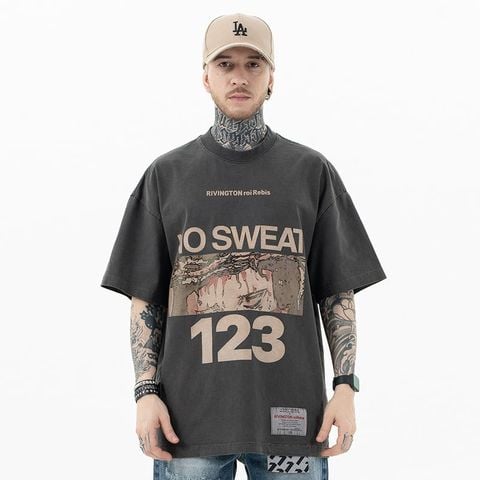 FG®️| ÁO THUN CỔ TRÒN NGẮN TAY DÁNG RỘNG GRAFFITI FG F012