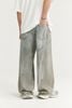 INF®️| QUẦN JEANS ỐNG RỘNG CẮT GIẶT INF 12376