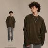 ARTIE®️| ÁO THUN DÀI TAY NHUỘM BẨN GIẢ 2 MẢNH COTTON 305G ARTIE 2267