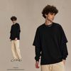 ARTIE®️| ÁO THUN DÀI TAY DÁNG RỘNG GIẢ 2 MẢNH COTTON 305G ARTIE 2163