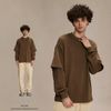 ARTIE®️| ÁO THUN DÀI TAY DÁNG RỘNG GIẢ 2 MẢNH COTTON 305G ARTIE 2163