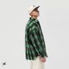 INF®️|  PLAID FRINGED SHIRTS UNISEX  INF 7032