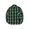 INF®️|  PLAID FRINGED SHIRTS UNISEX  INF 7032
