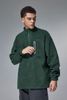 INF®️| ÁO KHOÁC NỈ CỔ HỞ LÔNG CỪU KHÓA KÉO UNISEX INF 4395