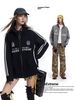 MADEEXTREME®️| ÁO LEN SỌC KHỐI MÀU THÊU PHONG CÁCH THỂ THAO UNISEX MADE YH24003
