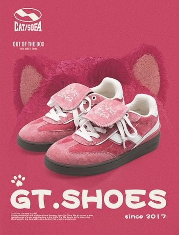 CATSOFA ™️| GIÀY SNEAKER UNISEX GALAXY PINK TĂNG CHIỀU CAO X CAT&SOFA CS55