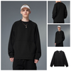 INF®️| ÁO SWEATER NHUNG CỔ TRÒN GIỮ NHIỆT TRƠN MÀU UNISEX INF 4383