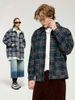 INF®️| ÁO KHOÁC SƠ MI DÀI TAY KẺ SỌC RETRO DÁNG RỘNG CARDIGAN UNISEX INF 7076