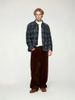 INF®️| ÁO KHOÁC SƠ MI DÀI TAY KẺ SỌC RETRO DÁNG RỘNG CARDIGAN UNISEX INF 7076