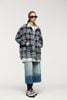 INF®️| ÁO KHOÁC SƠ MI DÀI TAY KẺ SỌC RETRO DÁNG RỘNG CARDIGAN UNISEX INF 7076