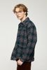 INF®️| ÁO KHOÁC SƠ MI DÀI TAY KẺ SỌC RETRO DÁNG RỘNG CARDIGAN UNISEX INF 7076