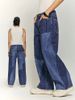 INF®️| QUẦN JEANS IN KỸ THUẬT SỐ CẮT CHẮP VÁ DÁNG SUÔNG INF 13419