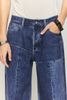 INF®️| QUẦN JEANS IN KỸ THUẬT SỐ CẮT CHẮP VÁ DÁNG SUÔNG INF 13419