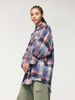 INF®️| ÁO KHOÁC SƠ MI DÀI TAY KẺ SỌC RETRO DÁNG RỘNG CARDIGAN UNISEX INF 7081