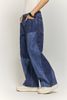 INF®️| QUẦN JEANS IN KỸ THUẬT SỐ CẮT CHẮP VÁ DÁNG SUÔNG INF 13419