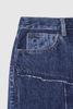 INF®️| QUẦN JEANS IN KỸ THUẬT SỐ CẮT CHẮP VÁ DÁNG SUÔNG INF 13419