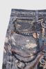 INF®️| QUẦN JEANS MÓC KHÓA IN PHUN KỸ THUẬT SỐ DÁNG SUÔNG UNISEX INF 13418
