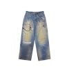 INF®️| QUẦN JEANS DÂY XÍCH IN KỸ THUẬT SỐ DÁNG SUÔNG UNISEX INF 13446