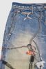 INF®️| QUẦN JEANS DÂY XÍCH IN KỸ THUẬT SỐ DÁNG SUÔNG UNISEX INF 13446