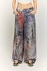 INF®️| QUẦN JEANS HIGHT STREET HOA ĐIỀU IN KỸ THUẬT SỐ DÁNG SUÔNG UNISEX INF 13421