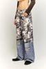 INF®️| QUẦN JEANS HIGHT STREET HOA ĐIỀU IN KỸ THUẬT SỐ DÁNG SUÔNG UNISEX INF 13441