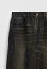 INF®️| QUẦN JEANS ỐNG RỘNG CHẢI XƯỚC PHONG CÁCH RETRO RETRO INF 12484
