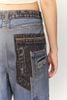 INF®️| QUẦN JEANS HIGHT STREET HOA ĐIỀU IN KỸ THUẬT SỐ DÁNG SUÔNG UNISEX INF 13424